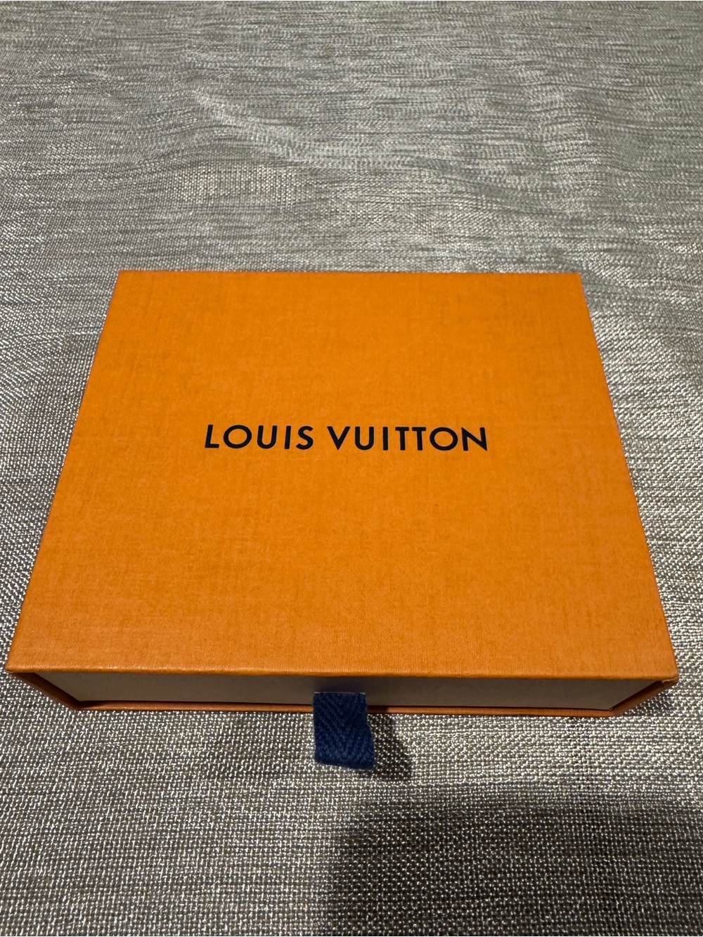 Louis Vuitton Orange Presentation Box with Navy Pull Tab